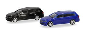 HER013772-003 - VOLKSWAGEN Passat Variant zwart en blauw – 2 onderdelen om in elkaar te zetten
