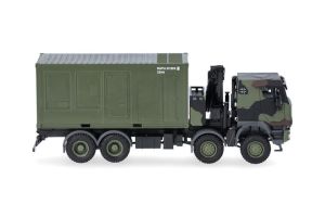 HER747288-002 - IVECO Trakker 8x8 met 20-voetscontainer en kraan van de Bundeswehr