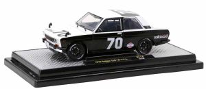 M2M-40300-114B - DATSUN 510 #70 1970 Zwart-wit WILWOOD