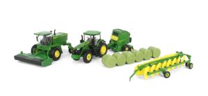 ERT45931 - Hooiwerkpakket JOHN DEERE - zwadhark W235R - tractor 7R 250 balenpers 561R