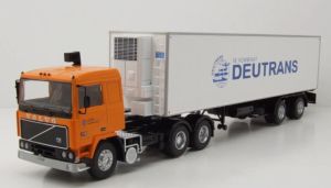 PRX47217 - VOLVO F12 6x4 1980 met gekoelde 2-assige aanhanger - DEUTRANS