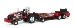 ERT47619 - CASE IH Magnum trekt met SHED SHAKER-aanhanger