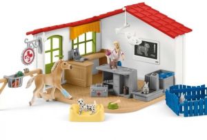 SHL42502 - Dierenkliniek met huisdieren