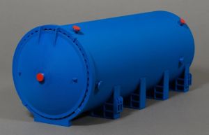 MSM5205/01 - Autoclaaf – blauw - L.412 x B.142 x H.138 mm