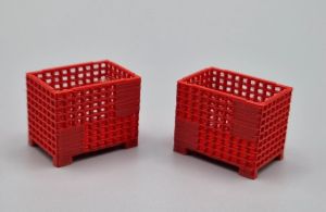 MSM5471/05 - Rode draadgaas palletdozen - L.24 x B.16 x H.19,4 mm