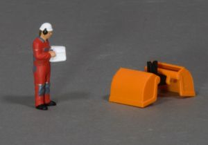 MSM5805/03 - Grijper – Oranje – L.33,6 x B.20 x H.17,5 mm