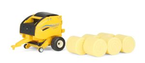 ERT61018 - NEW HOLLAND 561 rondebalenpers met 6 balen