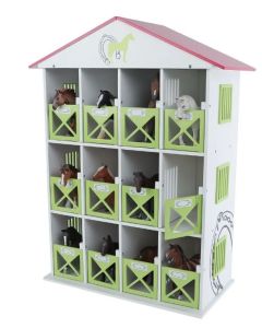 KID610308 - Stal met 12 boxen - 19 x 41 x 53 cm - zonder dieren