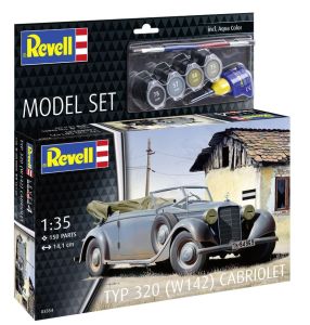 REV63354 - MODEL SET - Cabriolet Type 320, te assembleren met verf