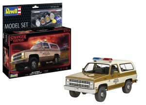 REV67724 - MODEL SET - CHEVROLET K5 Blazer 1985 - STRANGER THINGS om te assembleren met verf