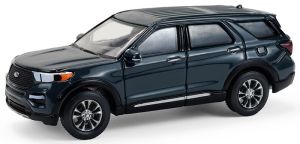GREEN68070-D - FORD Explorer 2024 steenblauw uit de serie SHOWROOM FLOOR in blisterverpakking