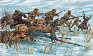 ITA6069 - Russische infanterie – Overschilderbare winteruniformen