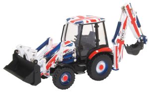 OXF763CX002 - Graaflaadmachine JCB 3CX - UNION JACK