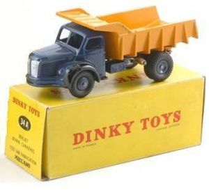 DIN34A - BERLIET 4x2 transporter Blauw en geel – ATLAS-editie