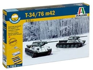 ITA7523 - Tanks T 34/76 m42 snelle montage om te monteren en te schilderen