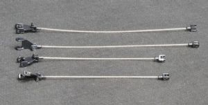 YCC783C-4 - Arrow metalen kabels voor LG 1550 Zwart RAL9005
