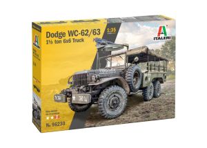 ITA96230 - DODGE WC-62/WC-63 1/2 Ton 6x6 Militair Voertuig - Montage en Lakken Vereist