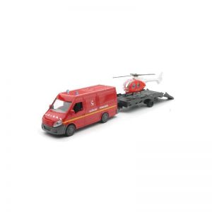 NEW19915B - Brandweerwagen en helikopterset