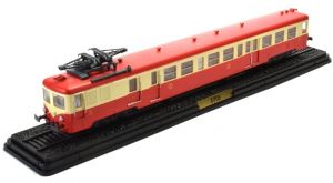 ATL2434001 - Motorwagen Type Z-7125 SNCF eerste en tweede klas rood en crème uit de serie Les Autophériques des Réseaux Français niet-functionele machine