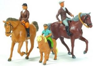 BRI40956 - Paarden en ruiters