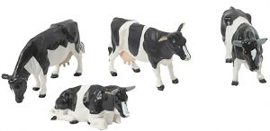 BRI40961 - 4 HOLSTEIN koeien