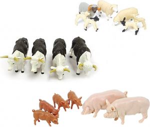BRI43096 - Assortiment van 17 dieren