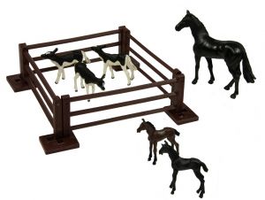BRI43267 - Set van 6 dieren met verblijf