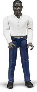 BRU60004 - Zwarte man met wit shirt