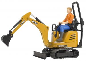 BRU62002 - Minigraafmachine JCB 8010 CTS met 1 karakter Schaal: 1/16