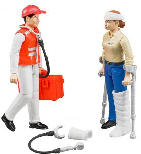 BRU62710 - Redder en gewonde vrouw met accessoires