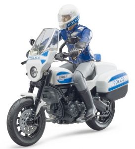 BRU62731 - DUCATI Scrambler politiemotorfiets met chauffeur