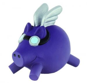 BUL62103 - Paarse vliegende varkens spaarpot