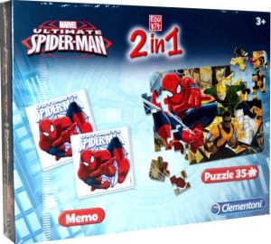 CLE13331 - Memospel + Puzzel 35 Stuks SPIDERMAN