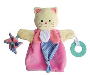 DC3005CHAT - Roze kattenpop 30 cm