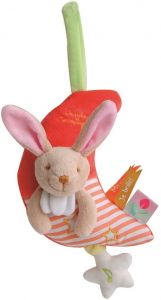 DC3015LAPIN - Muziekdoos - Lichtgevend - Konijn 20 cm