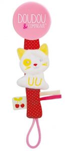 DC3424CHAT - Speenclip Vanille/aardbei - Cat