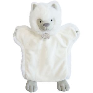 DC3620 - Marionet Rond de wereld - Witte wolf