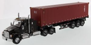 DCM71060 - KENWORTH T880 SFFA 6x4 met containerdrager en 40 Feet TEX container