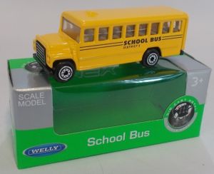 WEL52033W - gele Amerikaanse schoolbus