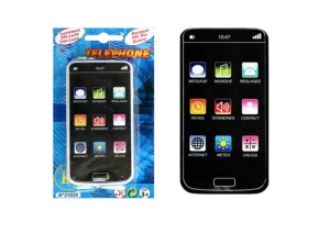 LPB31025 - Kunststof smartphone met geluid en licht - 19 cm - Willekeurig model
