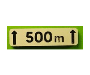 MCD-026 - Bewegwijzering bord Meer dan 500m - In kitvorm