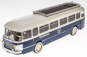 G1255071 - Marokkaanse lijnbus SAVIEM Chausson SC1 1960 blauwe en witte lijn Casablanca-Marrakech