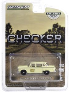 GREEN30182 - CHECKER Taxi Cab 1971 crème verkocht in blister
