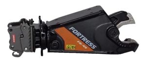 GF118-1-B - FORTRESS FS45-R Zwarte schrootschaar voor graafmachines tot 40 ton