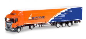 HER307444 - SCANIA R13 HL 4x2 met semi-zeildoek 3 assen transport Leipziger
