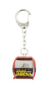 JC80815 - Rode OMEGA V kabelbaan sleutelhanger - ZILLETRAL