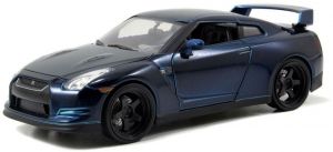 JAD97036 - NISSAN GT-R R35 2009 blauwe metallic donkere carbon motorkap door Brian Fast And Furious