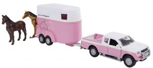 KID520124 - Ophalen met busje en twee paarden