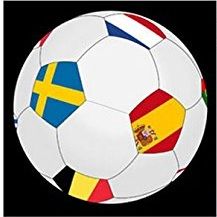 LPB22290 - Opblaasbare voetbal - EURO 2016 - 25 cm