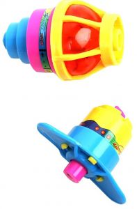 LPB25864 - Bol tol met lanceerder - 10 cm - Willekeurige kleur